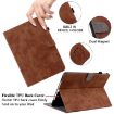 Samsung Galaxy Tab A 10.1 2016 Tiger Pattern Flip Leather Case Brown - 6