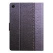 Samsung Galaxy Tab A8 Grey Smart Leather Case - Solid Color Stitching - 3