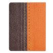 7" Orange Leather Tablet Case - Solid Color, Stitching Design - 3