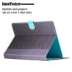7" Grey Leather Tablet Case - Solid Color, Stitching Design - 6
