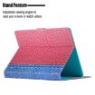 8" Rose Red Leather Tablet Case - Solid Color Stitching Cover - 6