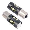 1156 12V 7W Car LED Fog Light Pair - Purple Light - 2