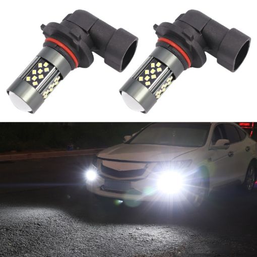 9005 12V 7W Car LED Fog Light Pair - White Light - 1