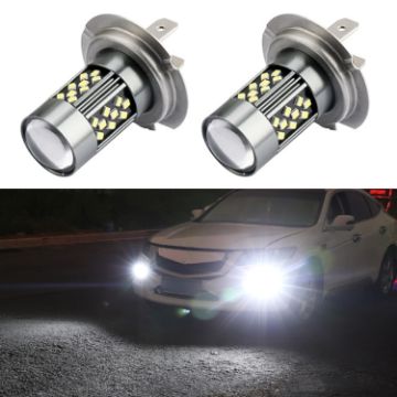 H7 12V 7W Car LED Fog Light Pair - White Light - 1