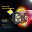7443 12V 7W Blue Strobe LED Fog Light Pair for Cars - 5