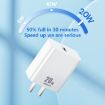 REMAX RP-U5 20W PD Charger + 1m USB-C to 8 Pin Cable EU Plug White - 3