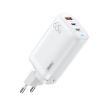 REMAX RP-U55 65W Fast Charger, USB+Dual USB-C, EU Plug, White - 1