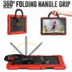 Samsung Galaxy Tab A8 Red Silicone + PC Case with Bracelet Holder - 3