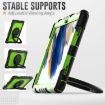Samsung Galaxy Tab A8 Case: Yellow Green Silicone + PC Bracelet Holder - 6
