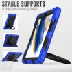 Samsung Galaxy Tab A8 Bracelet Holder Silicone + PC Case (Blue) - 6