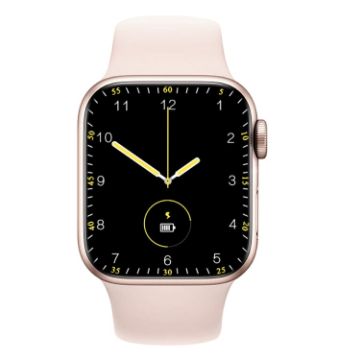 W17 Pro Max 1.9" Pink Silicone Smart Watch with Bluetooth Call & Message Reminder - 1