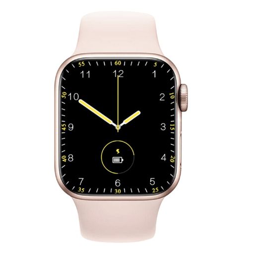 W17 Pro Max 1.9" Pink Silicone Smart Watch with Bluetooth Call & Message Reminder - 1