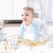 V30 Wireless Audio Baby Monitor with Intercom & Night Light, EU Plug, Blue - 8