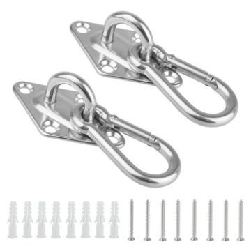 6mm 316 Stainless Steel Ceiling Hook - 2 PCS Heavy Duty Swing Hangers - 1