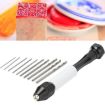 Precision Pin Vise Mini Twist Drill Bits Hand Drill Set Model 8009 - 7