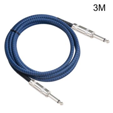 6.35mm Male to Male Electric Guitar Mono Audio Cable 3m - TC048BL - 1