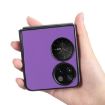 Huawei P50 Pocket Litchi Texture Phone Case - Purple Skin Cover - 6