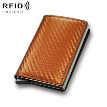 RFID Carbon Fiber Wallet for Men - C1804H1 Orange Carbon Fibre - 1
