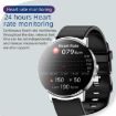KS02 1.32" Smart Watch: Glucose, Pressure & Oxygen Detection (Silver/Black) - 7