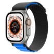 Apple Watch Ultra 49mm Nylon Band - Black Blue - 1