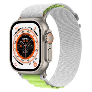 Apple Watch Ultra 49mm Nylon Band - Grey Green - 1
