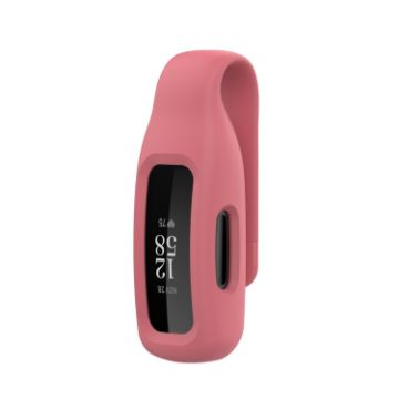Fitbit Inspire 3 Red Silicone Clip Case Cover - Steel Sheet Protection - 1