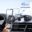 USAMS US-ZJ072 Car Console Retractable Transparent Holder - Black - 4