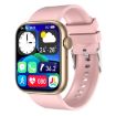 QX7 Smart Watch Pink Gold - 1.85" TFT, Bluetooth Call, Heart Monitor - 1