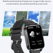 F100 1.7" HD Smart Watch with Body Temp & Blood Oxygen Monitor (Red) - 6