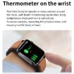 F100 1.7" HD Smart Watch with Body Temp & Blood Oxygen Monitor (Red) - 7