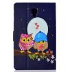 Electric Horizontal Leather Case - Pen Cover, Card Slot, Holder (Owls) - 3