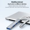 IMAK 4 in 1 Multifunctional USB Docking Station HUB - Silver - 6