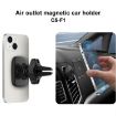 IMAK C5-F1 Magnetic Air Outlet Car Holder - Black | Secure Phone Mount - 2