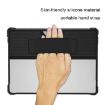Microsoft Surface Pro 9 Black Striped Hollow Tablet Case with Holder Cover - 4