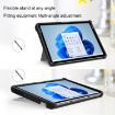 Microsoft Surface Pro 9 Tablet Case with Holder & Strap - Black Striped Hollow - 3