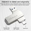 Lenovo Thinkplus MU252 64GB USB 3.1 & USB-C Flash Drive Silver - 8