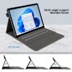 Microsoft Surface Pro 8 Black Leather Tablet Case with Cloth Texture - 6