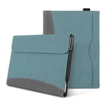 Microsoft Surface Go 3/2/1 Grey Blue Cloth Leather Tablet Case - 1