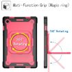 Samsung Galaxy Tab A8 10.5 2021 Silicone PC Case Black Rose Red - 3