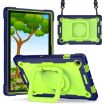 Samsung Galaxy Tab A8 10.5 2021 Silicone PC Case Navy Blue/Yellow Green - 1