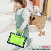 Samsung Galaxy Tab A8 10.5 2021 Silicone PC Case Navy Blue/Yellow Green - 6