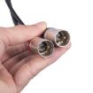 3.5mm Female to Dual XLR 3pin Male Audio Cable 30cm Red Black - 4