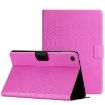 Samsung Galaxy Tab A8 Rose Red Crocodile Texture Leather Case - 1