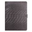 8" Tablet Case - Black Crocodile Texture Leather Cover - 2