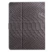 8" Tablet Case - Black Crocodile Texture Leather Cover - 3
