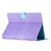 Purple Crocodile Texture Leather Case for 8" Tablets - Solid Color - 4
