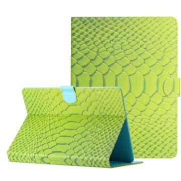 Green Crocodile Texture Leather Case for 10" Tablets - 1