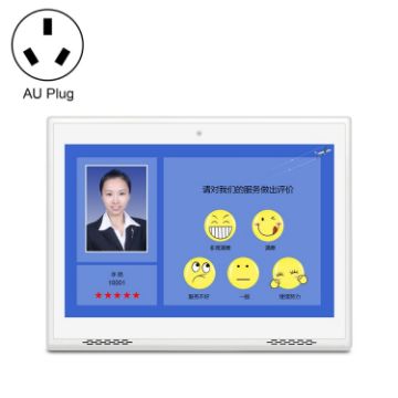 HSD1007A 10.1" Touch All-in-One PC, RK3288 2GB+16GB, AU Plug, White - 1