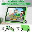 Samsung Galaxy Tab A8 10.5 2021 Shockproof Case, Silicone + PC, Green/Black - 3