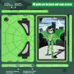 Samsung Galaxy Tab A8 10.5 2021 Shockproof Case, Silicone + PC, Green/Black - 6